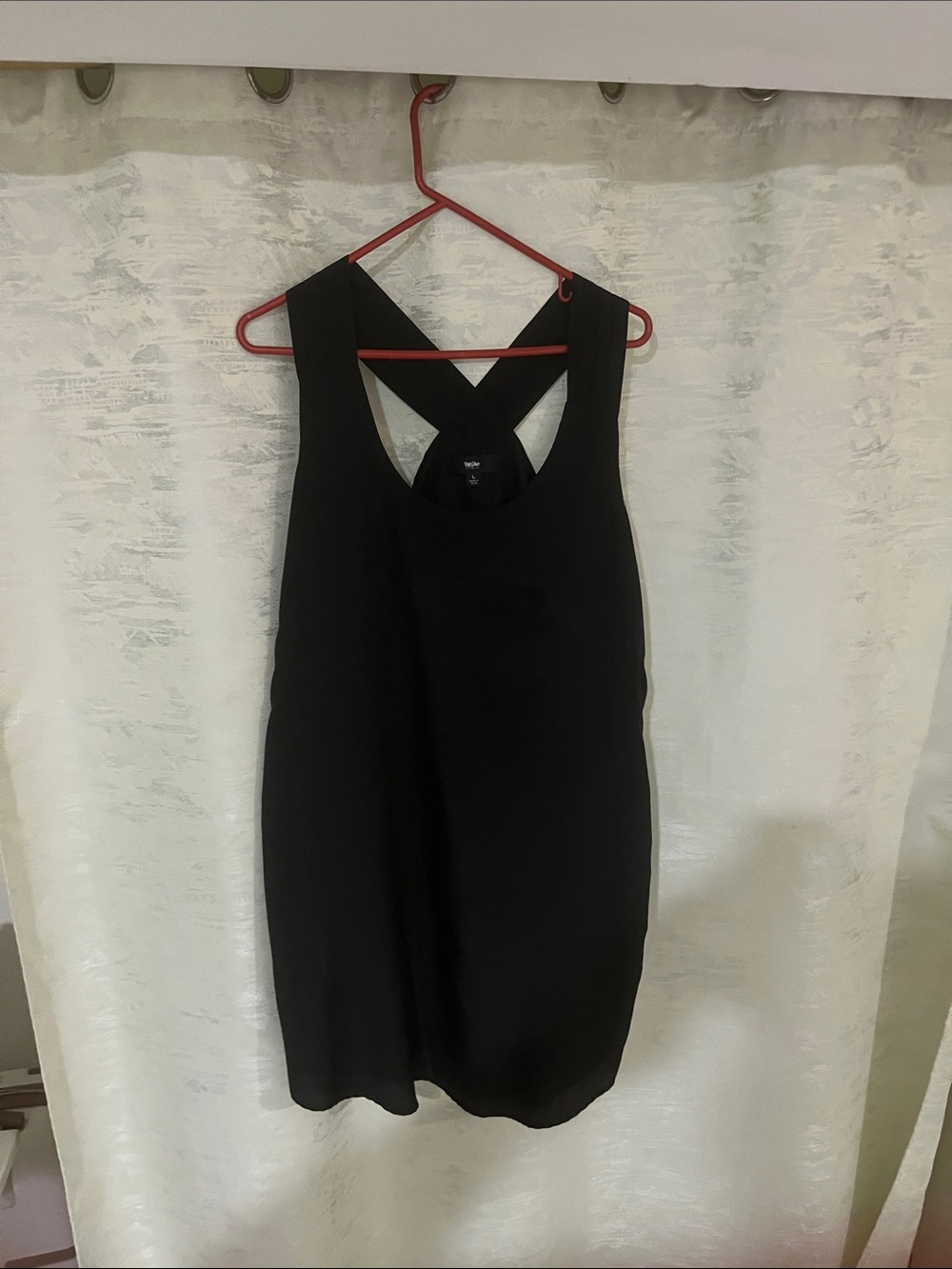 Wilfred Black Sleeveless Cross-Back Mini Dress